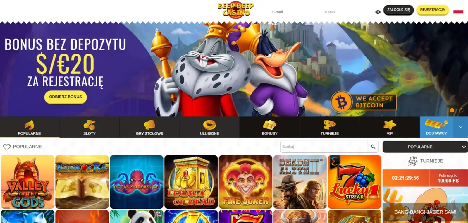 Loterie w Beep Beep Casino